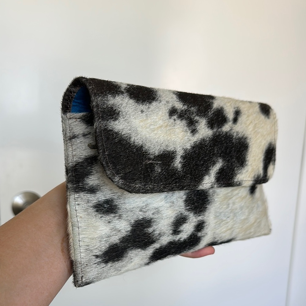 Cow hair custom Clutch